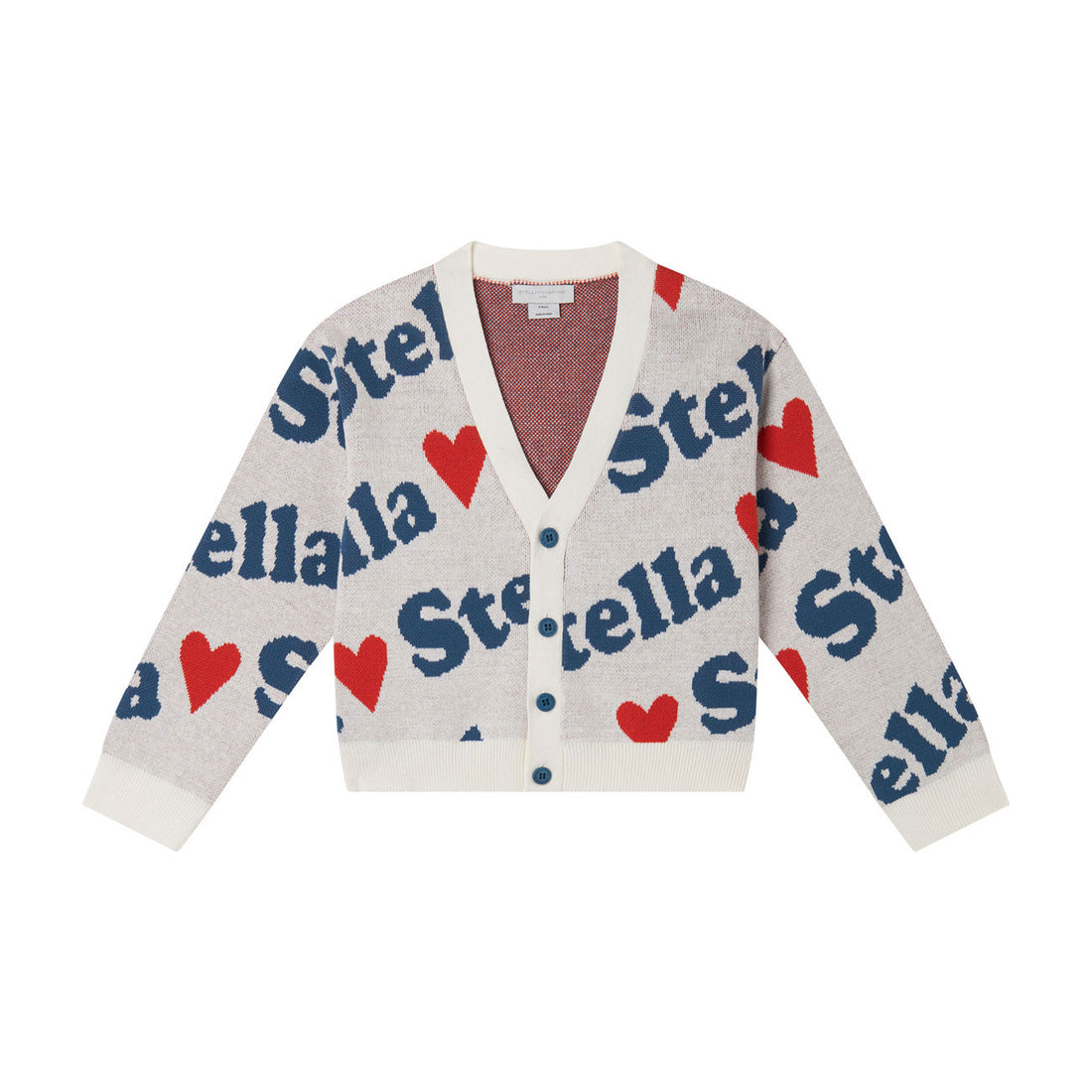 Stella Mccartney Multicolor Logo Cardigan