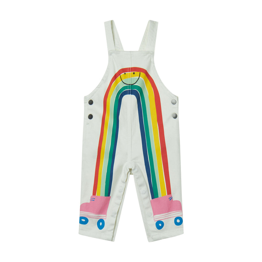 Stella Mccartney White Roller Rainbow Baby Dungaree