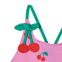 Stella Mccartney Pink Cherry Print Swimsuit