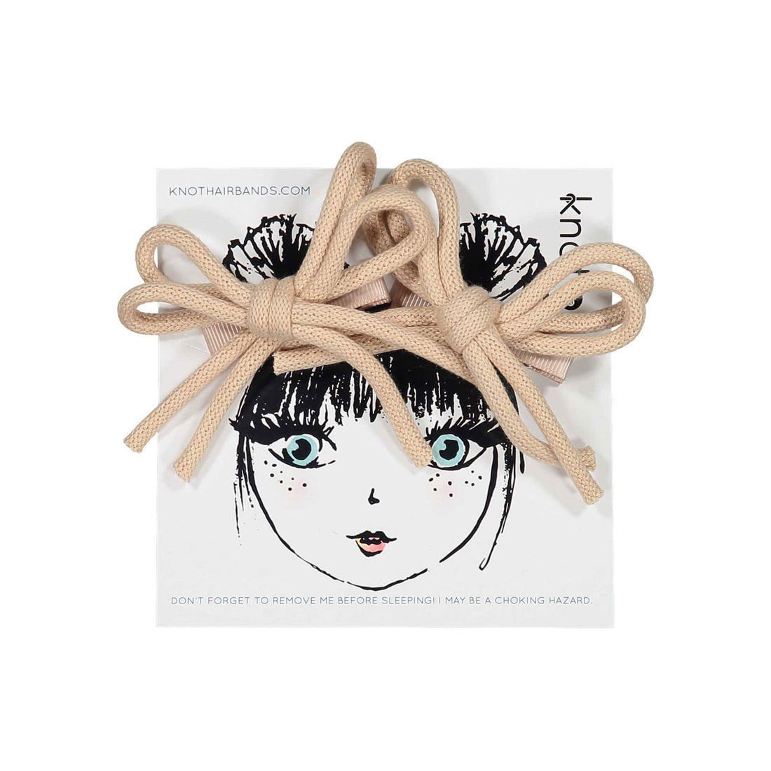 Knot Hairbands Blush Twist Clip Set