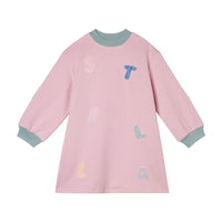 Stella McCartney Pink Stella Patches Fleece Dress