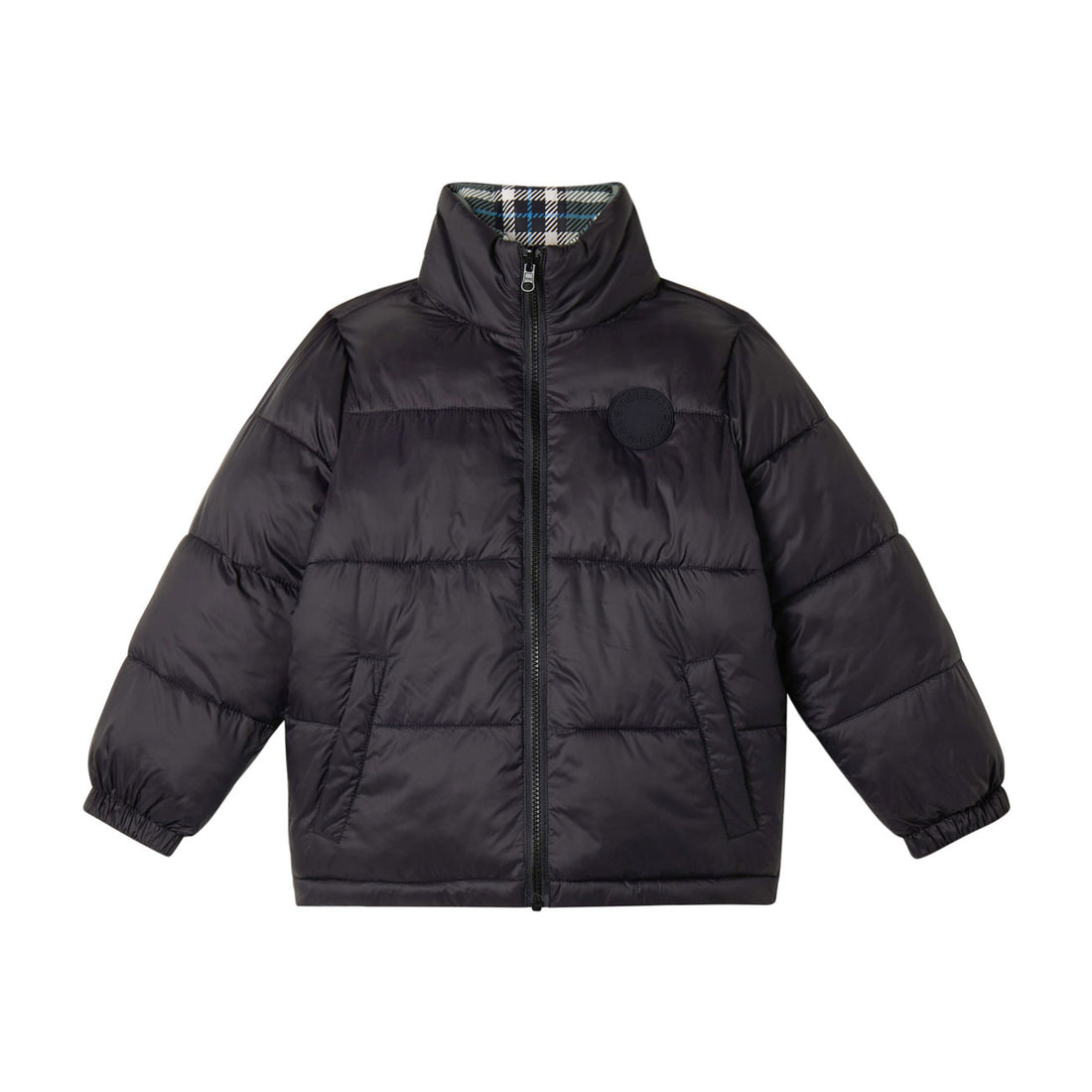 Stella McCartney Black Logo Badge Reversible Puffer