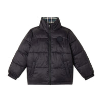 Stella McCartney Black Logo Badge Reversible Puffer