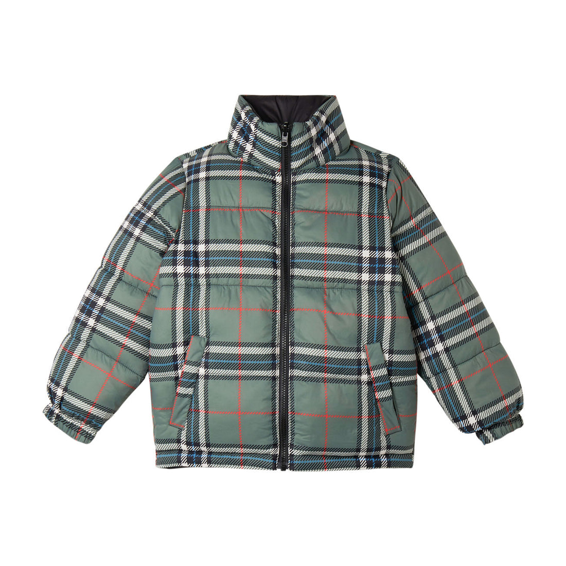 Stella McCartney Black Logo Badge Reversible Puffer