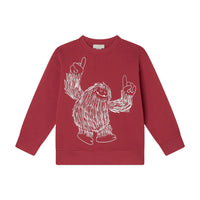 Stella McCartney Red Yeti Spaghetti Sweatshirt