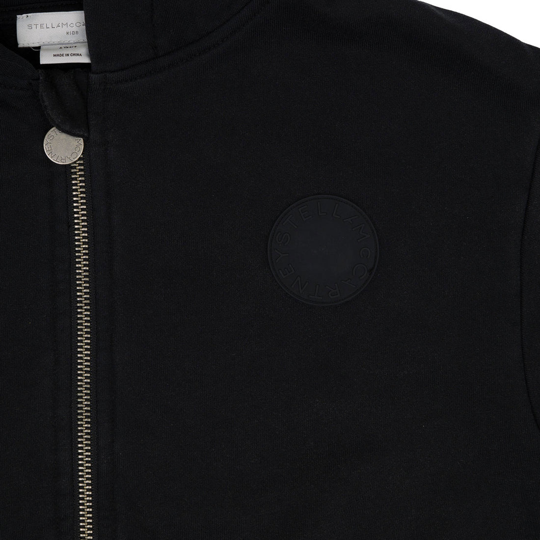 Stella McCartney Black Logo Zip Up Hoodie