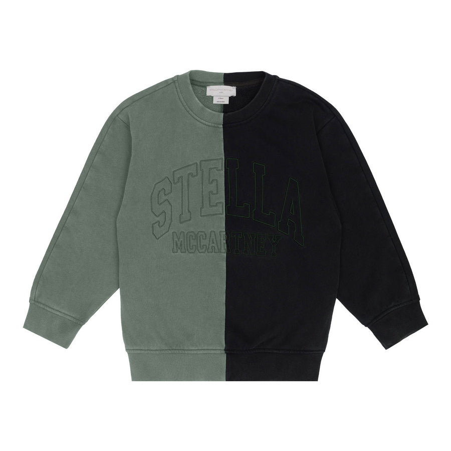 Stella McCartney Black Grey Colorblock Sweatshirt