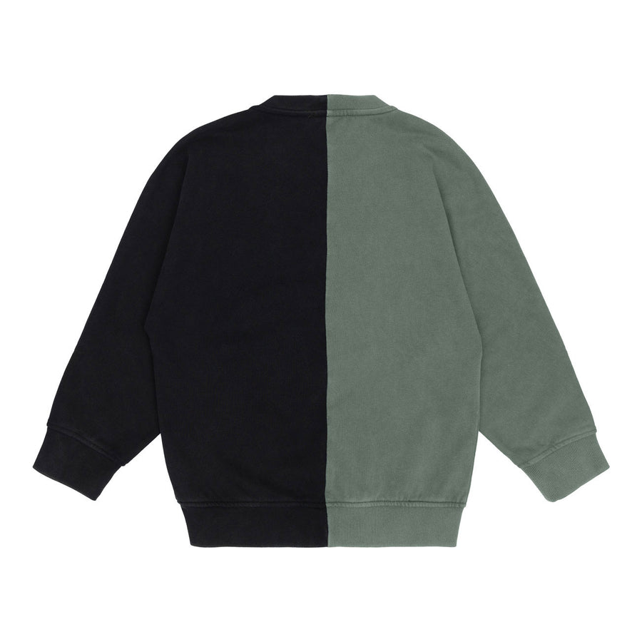 Stella McCartney Black Grey Colorblock Sweatshirt