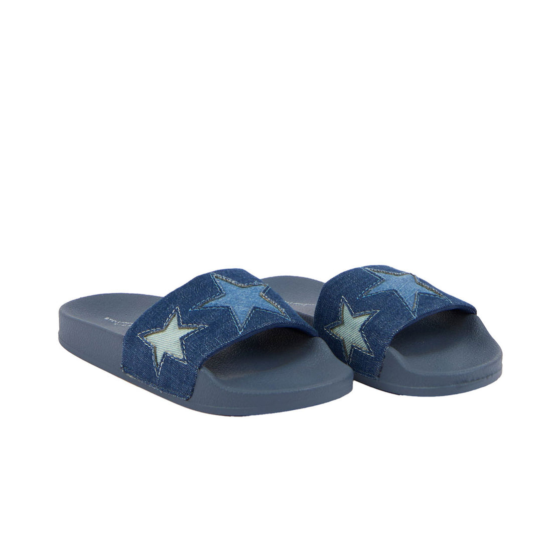 Stella McCartney Blue Denim Slides