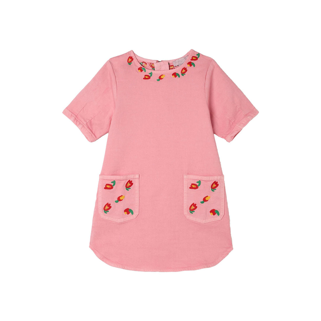 Stella McCartney Pink Flower Embroidered Dress