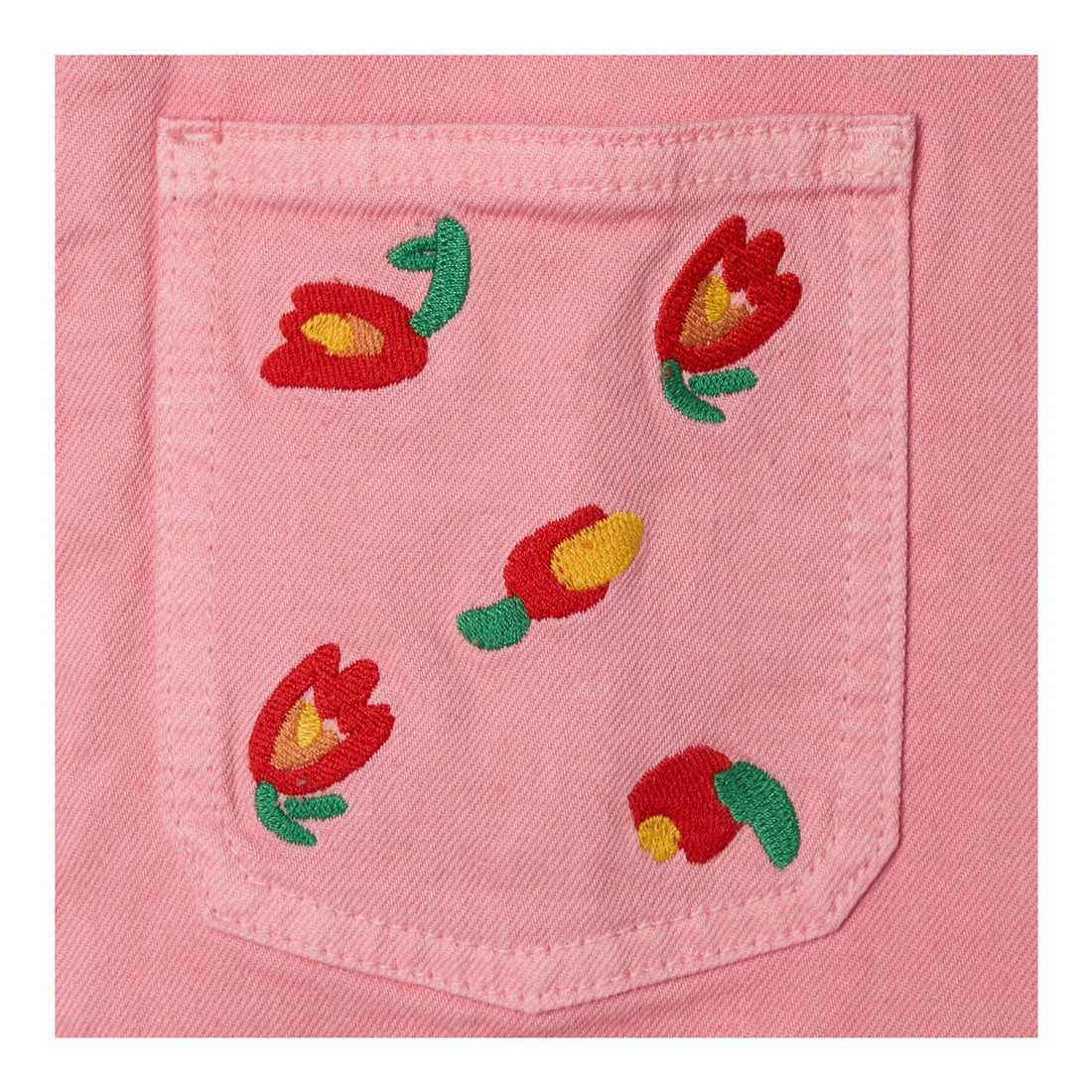 Stella McCartney Pink Flower Embroidered Dress