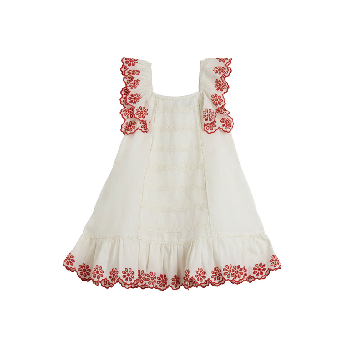 Stella McCartney White Flower Linen Dress