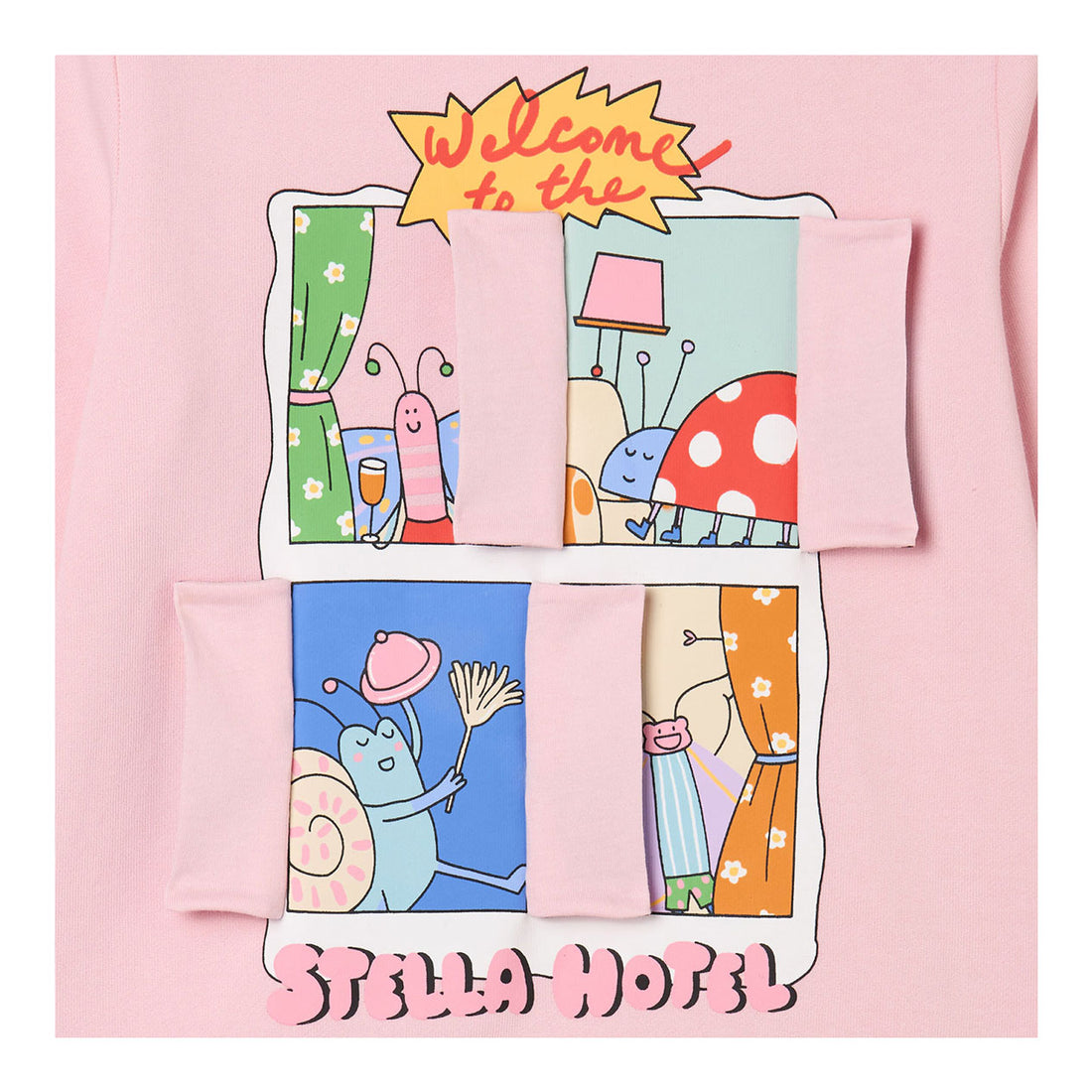 Stella McCartney Pink Stella Hotel Graphic Sweatshirt