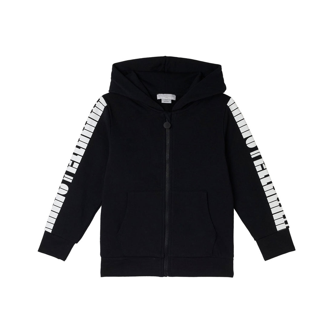 Stella McCartney Black Stella Logo Zip Up Hoodie