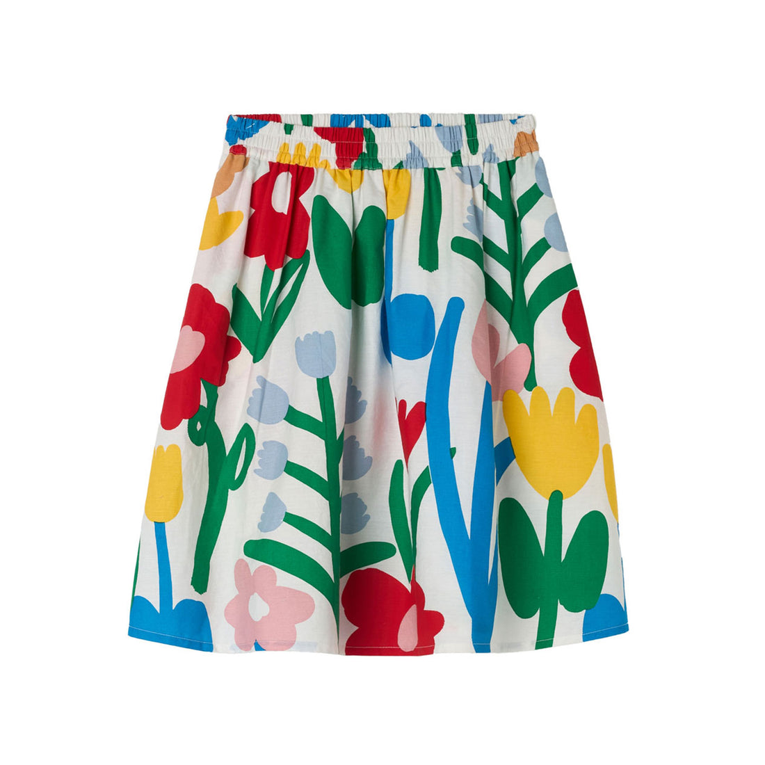 Stella McCartney White Flowers Print Skirt