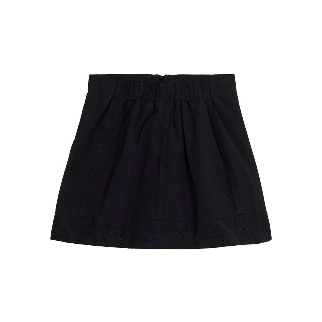 Stella McCartney Black Embossed Stella Logo Skirt