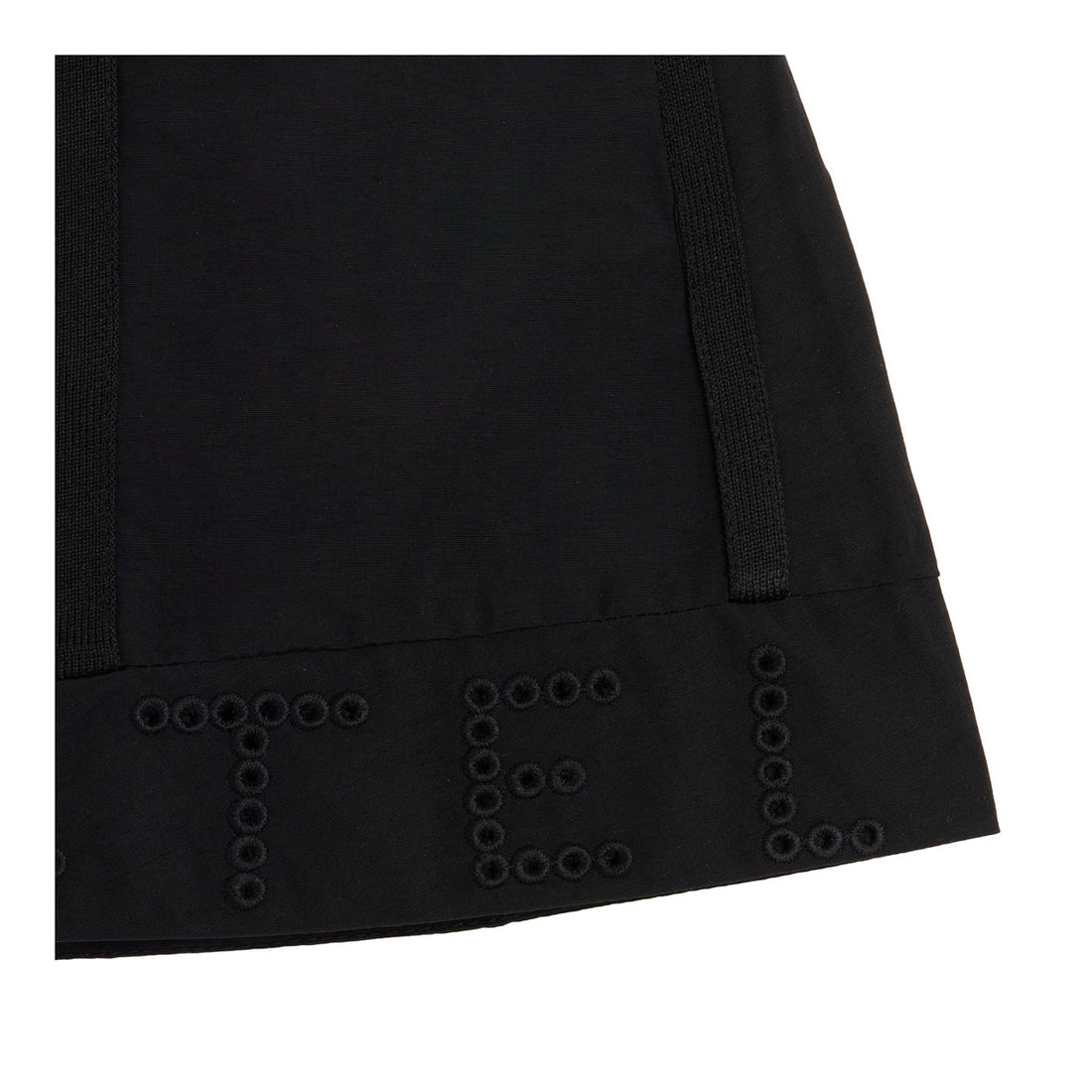Stella McCartney Black Embossed Stella Logo Skirt
