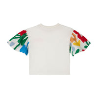 Stella McCartney White Flowers Print T-Shirt