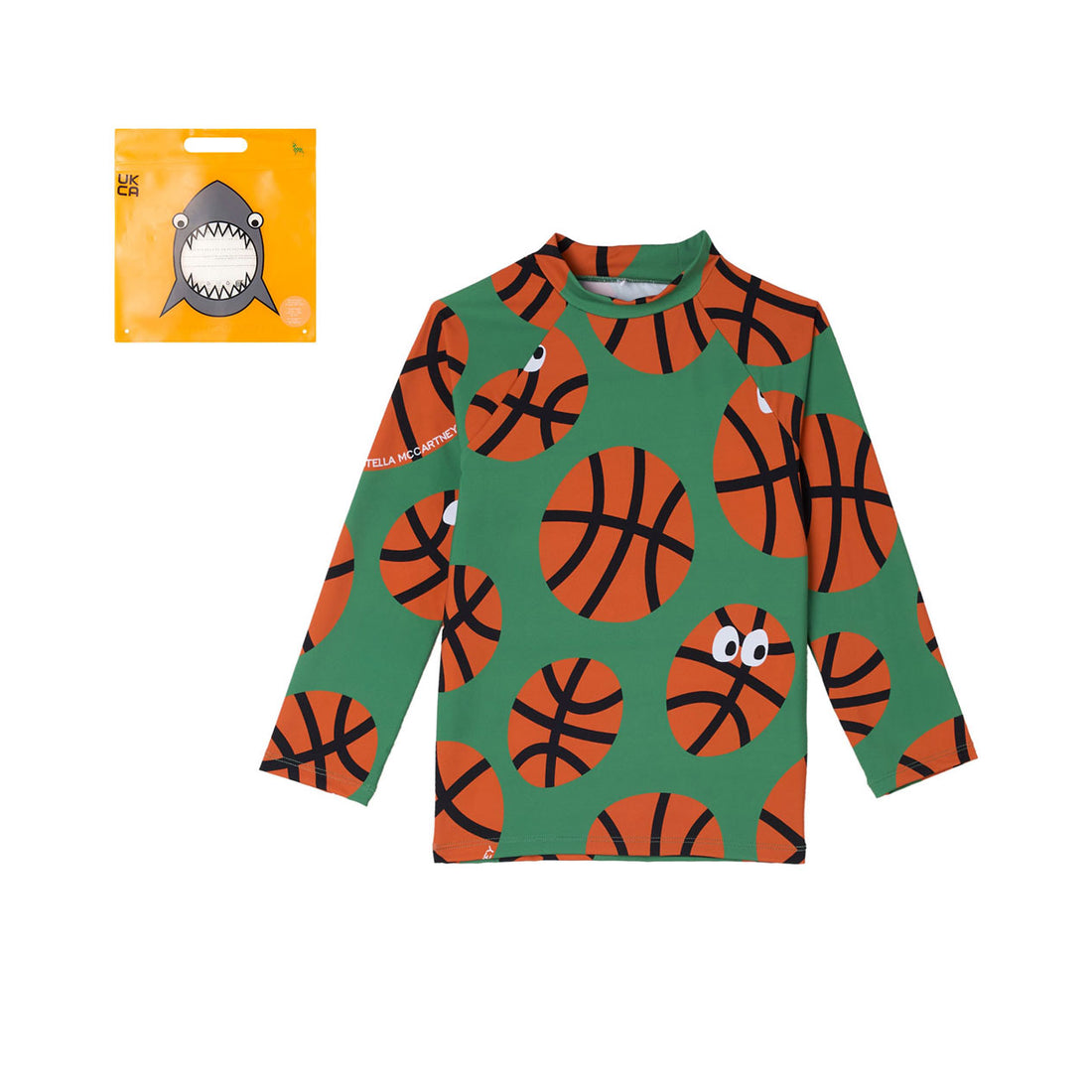Stella McCartney Green Basketball Rashguard