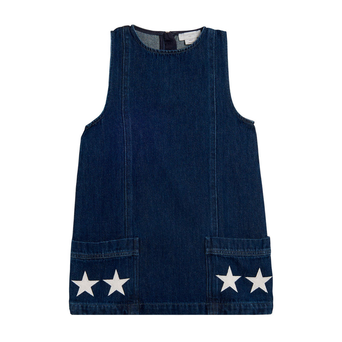 Stella McCartney Navy Denim Star Patches Dress