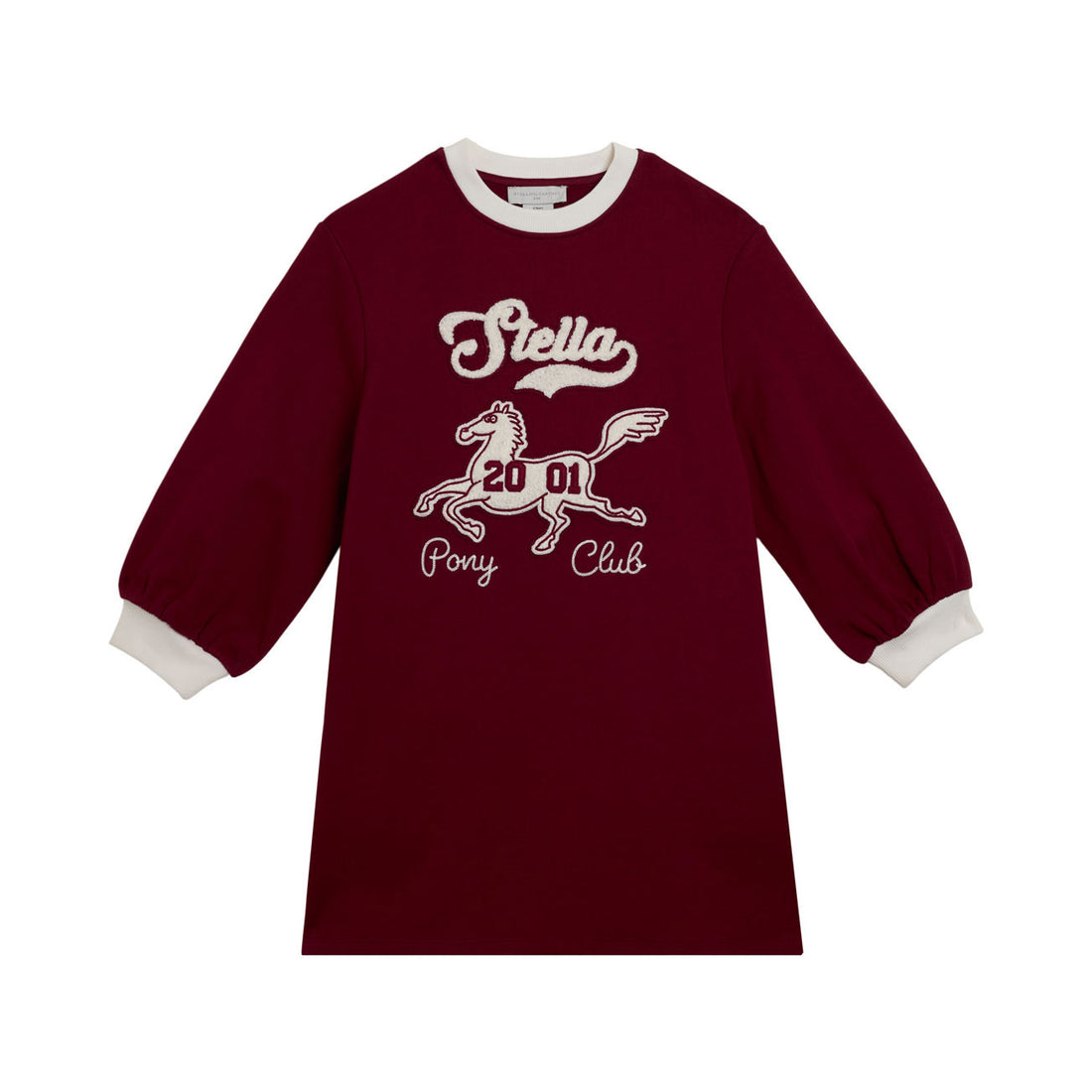 Stella McCartney Burgundy Horse Patch Dress