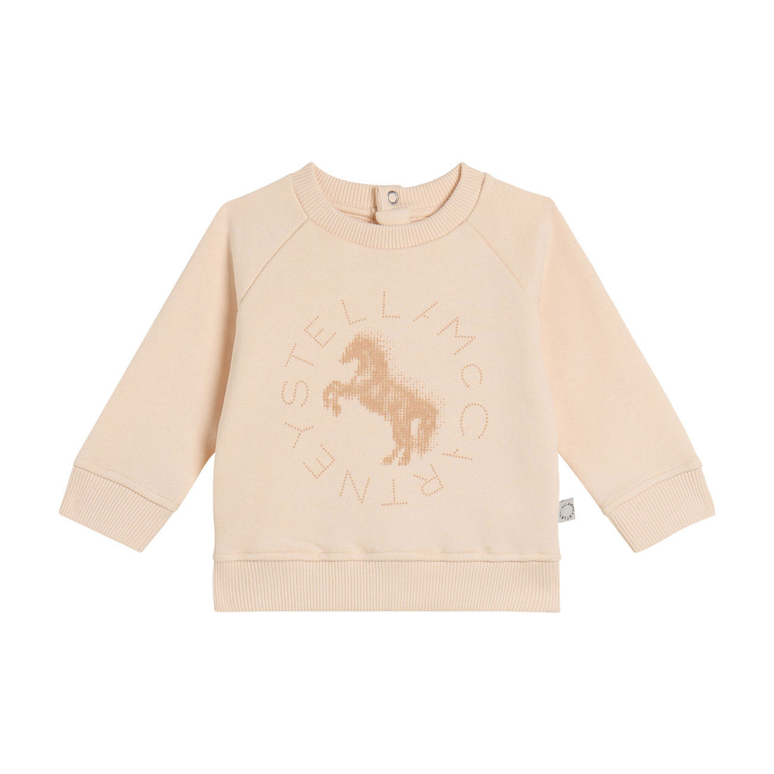 Stella McCartney Cream Horse Logo Disk Print Sweatshirt