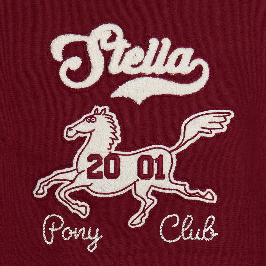 Stella McCartney Burgundy Horse Patch Sweatshirt