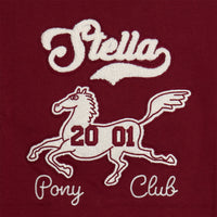 Stella McCartney Burgundy Horse Patch Sweatshirt