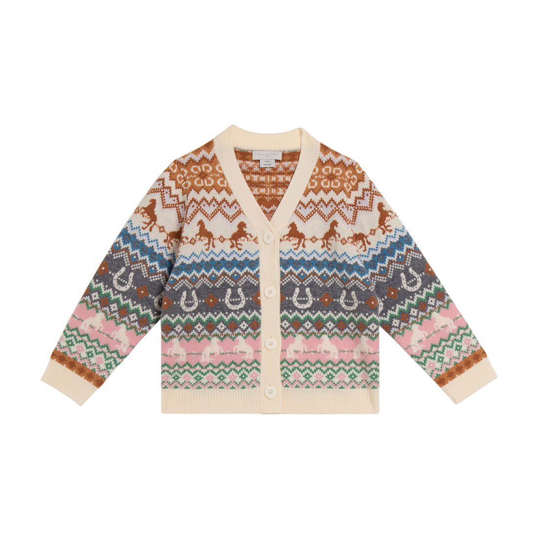 Stella McCartney Multi Knit Fair Isle Cardigan