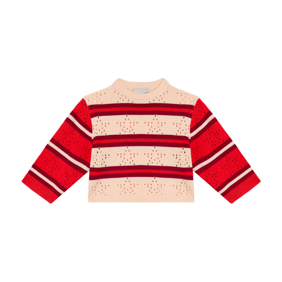 Stella McCartney Cream Red Stripe Sweater