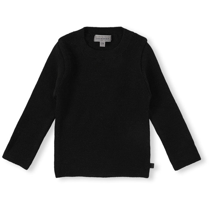 BeneBene Black Tidy Ribbed Knit Baby Pullover