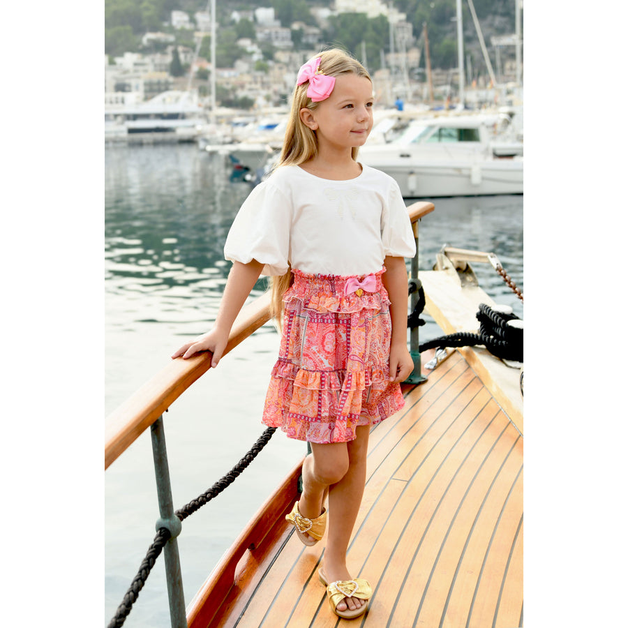 Angels Face Pink Tabatha Paisley Skirt