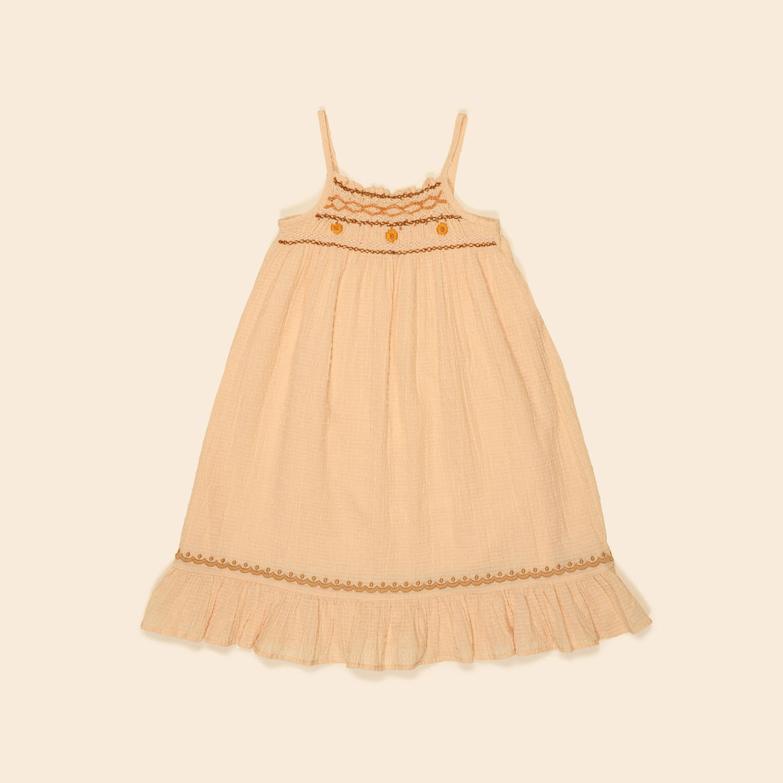 Apolina Peach Yoghurt Tammy Midi Sundress