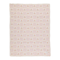Bebe Organic Mauve Teddy Patchwork Blanket
