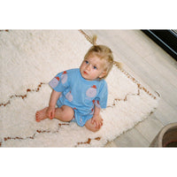 The Campamento Blue Mr. Happy Man Baby Bloomer
