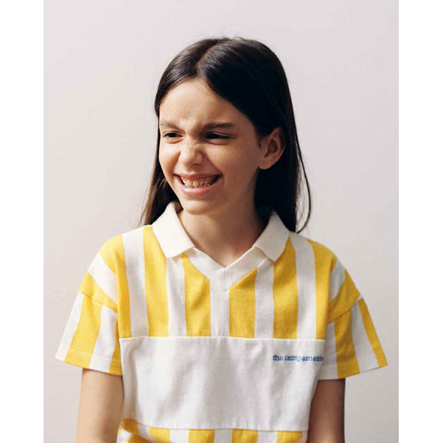 The Campamento Yellow Striped Polo