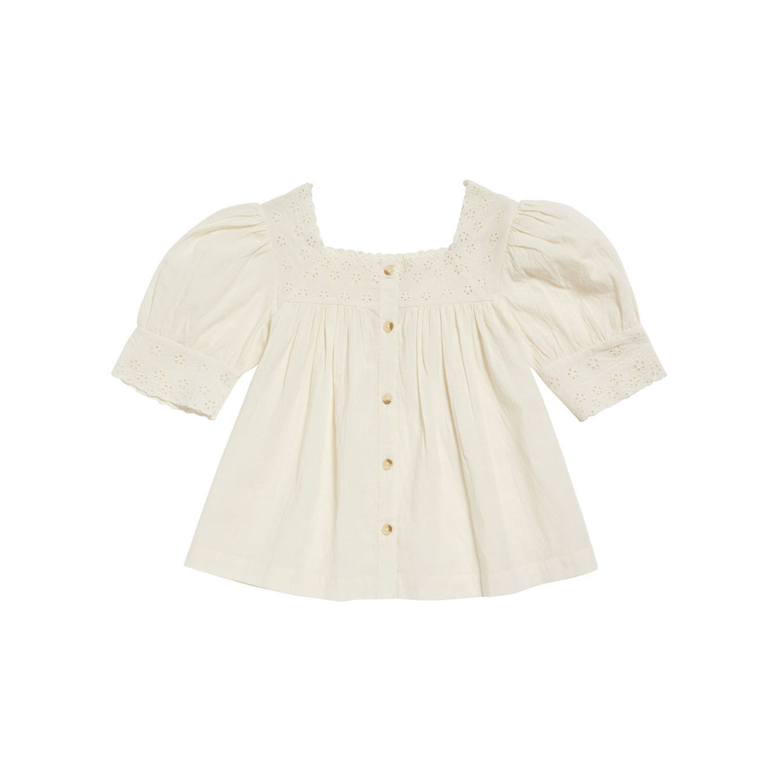 Little Cotton Clothes Off White Thea Blouse
