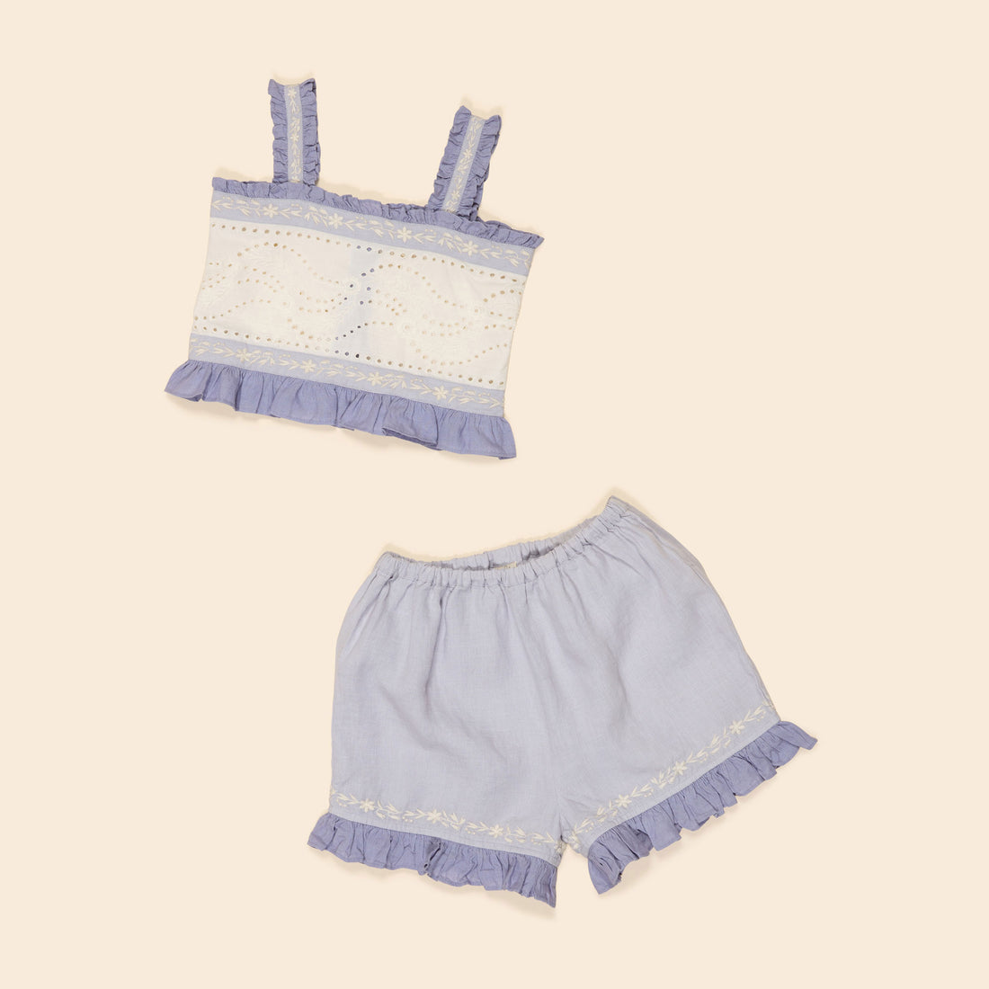 Apolina Blue-Lilac/Lilac-Grey Theodora Short Set