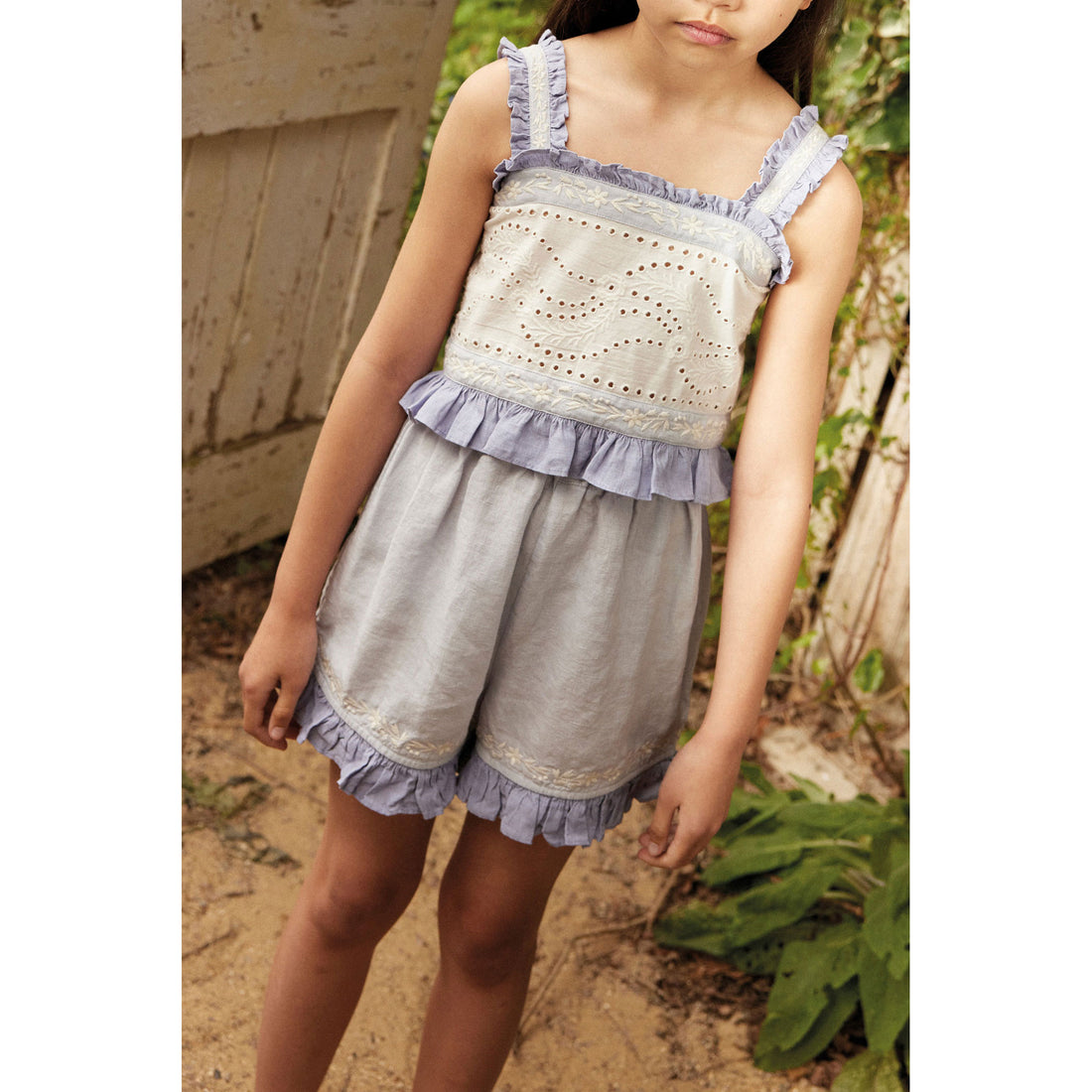 Apolina Blue-Lilac/Lilac-Grey Theodora Short Set