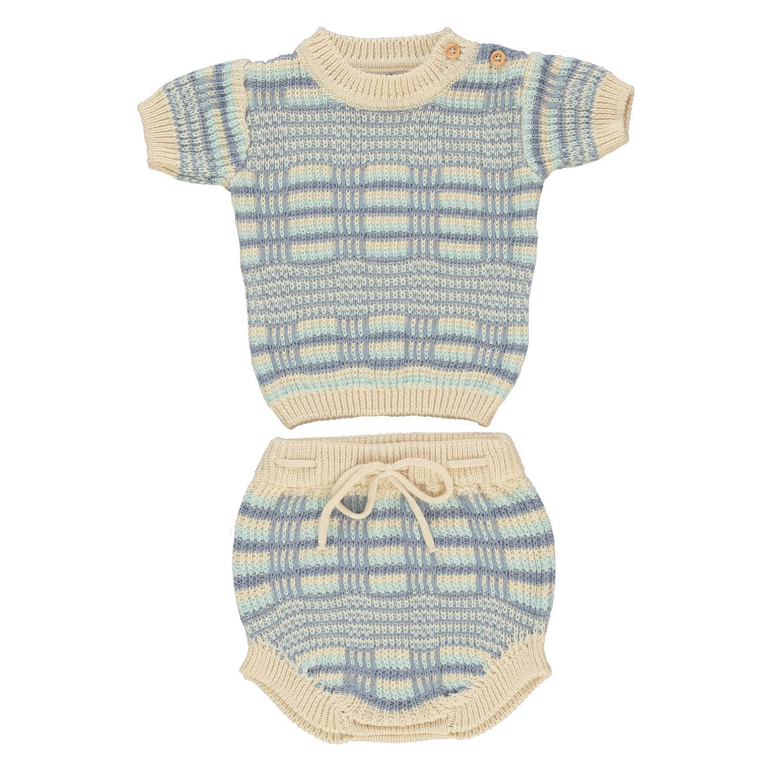 Bebe Organic Lagoon Knit Thomas Baby Set