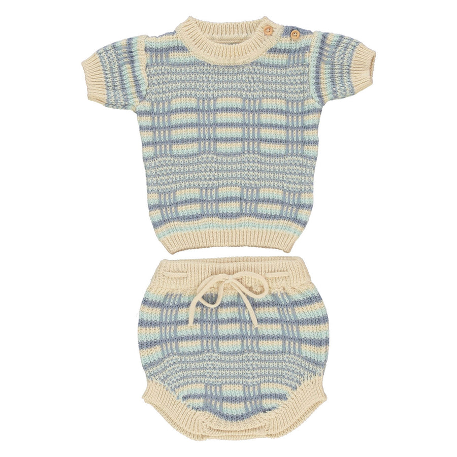 Bebe Organic Lagoon Knit Thomas Baby Set