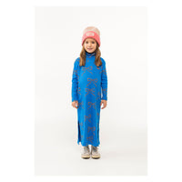 Tiny Cottons Blue Bows Mockneck Dress