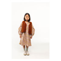 Tiny Cottons Brown Tiny Padded Vest
