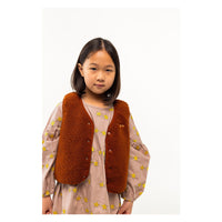 Tiny Cottons Brown Tiny Padded Vest