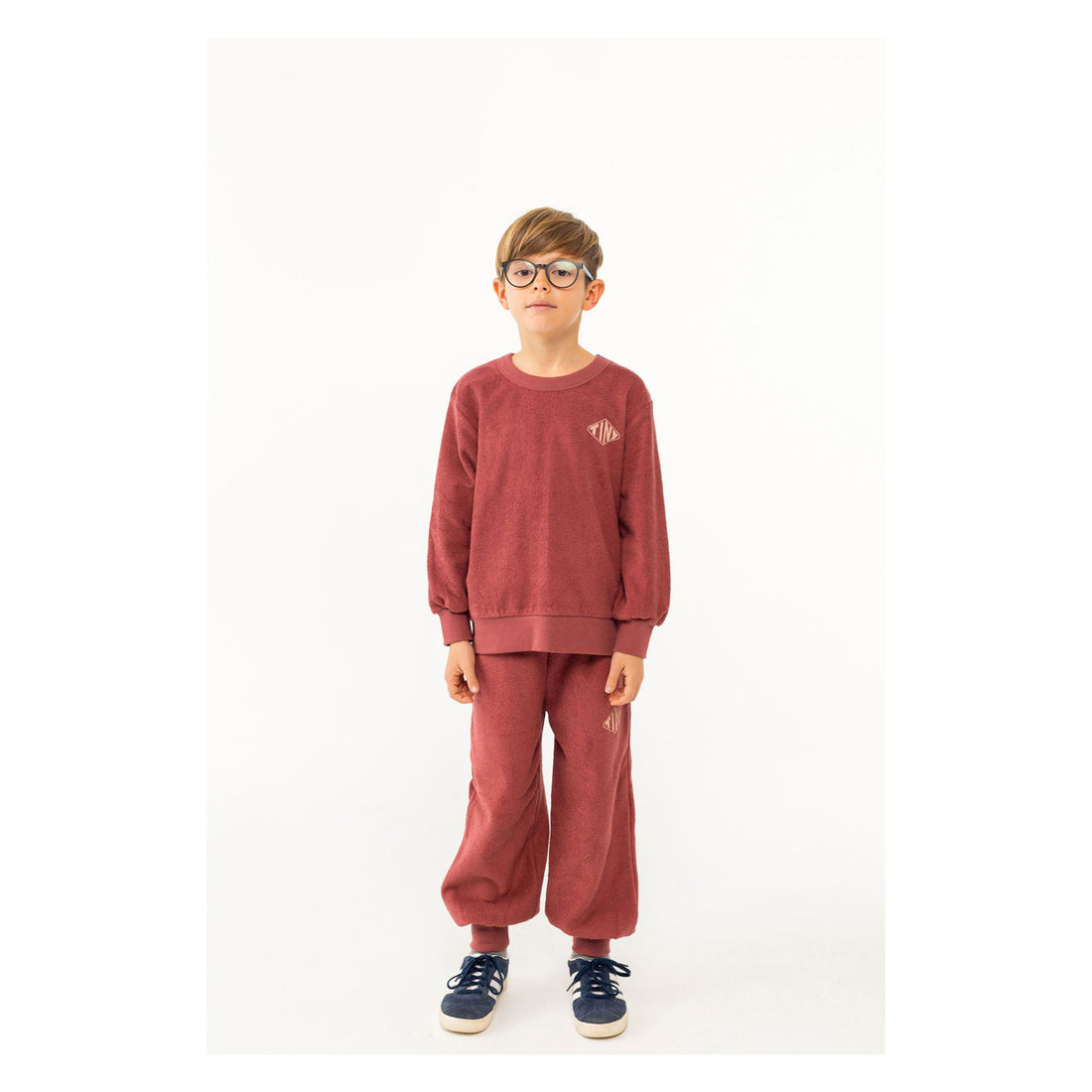 Tiny Cottons Burgundy Tiny Diamond Sweatshirt