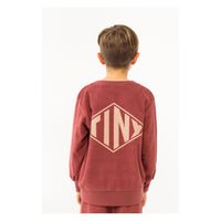 Tiny Cottons Burgundy Tiny Diamond Sweatshirt