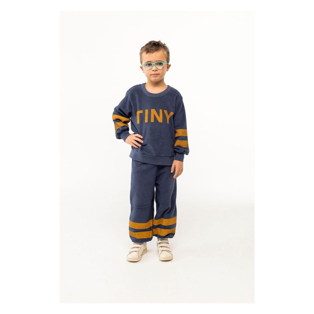 Tiny Cottons Navy Stripes Sweatshirt