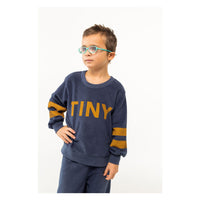 Tiny Cottons Navy Stripes Sweatshirt