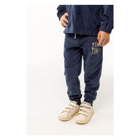 Tiny Cottons Navy Tiny Waves Mockneck Sweatshirt