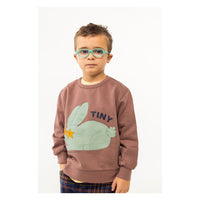 Tiny Cottons Purple Grey Rabbit Sweatshirt